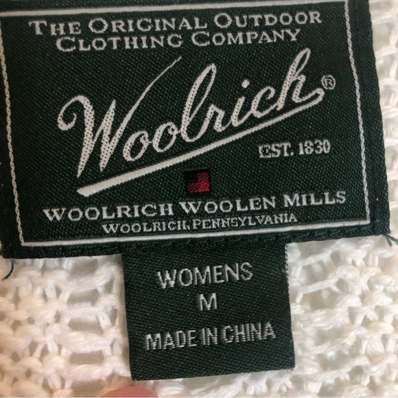 Woolrich Cotton Crochet Short Sleeve Cardigan. Size M - Picture 2 of 8